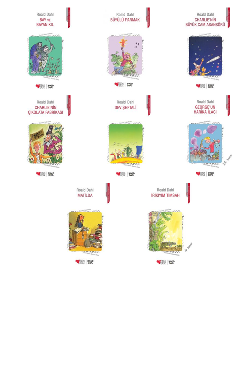 Roald Dahl Bay ve Bayan Kıl +7 Adet Kitap Set