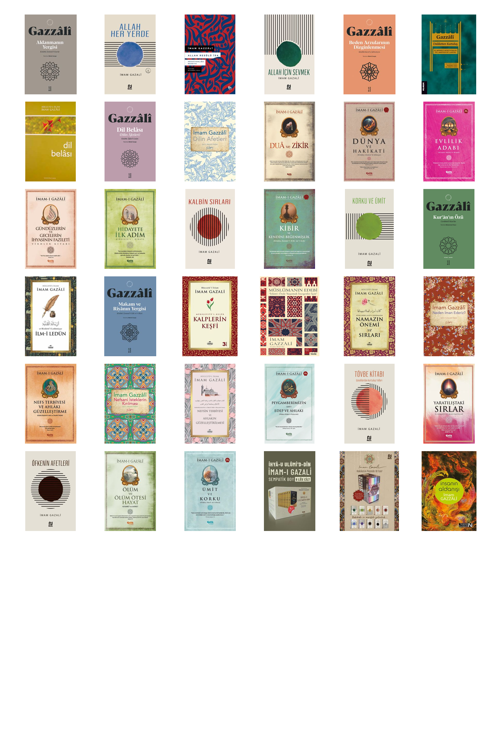İmam Gazali Aldanmanın Yergisi & Kitabü Zemmi'l-Gurû +35 Adet Kitap Set