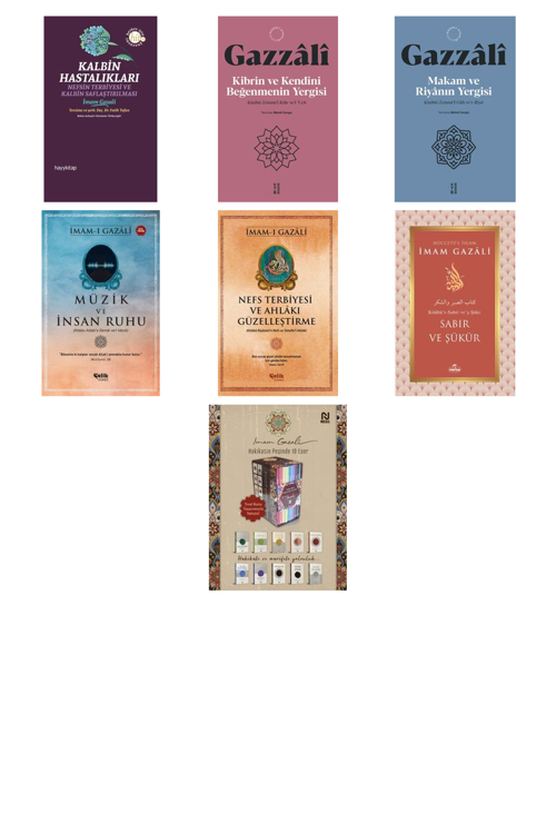 İmam Gazali Kalbin Hastalıkları +6 Adet Kitap Set