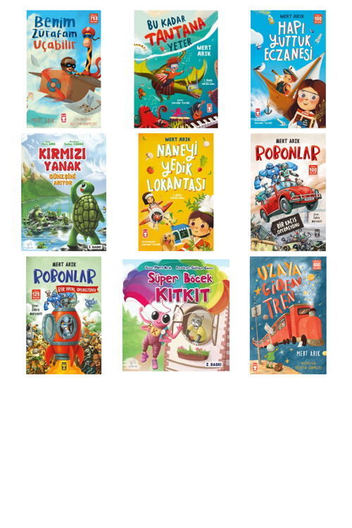 Mert Arık Benim Zürafam Uçabilir +8 Adet Kitap Set