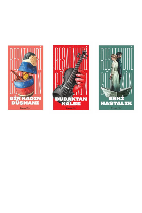Reşat Nuri Güntekin Bir Kadın Düşmanı +2 Adet Kitap Set