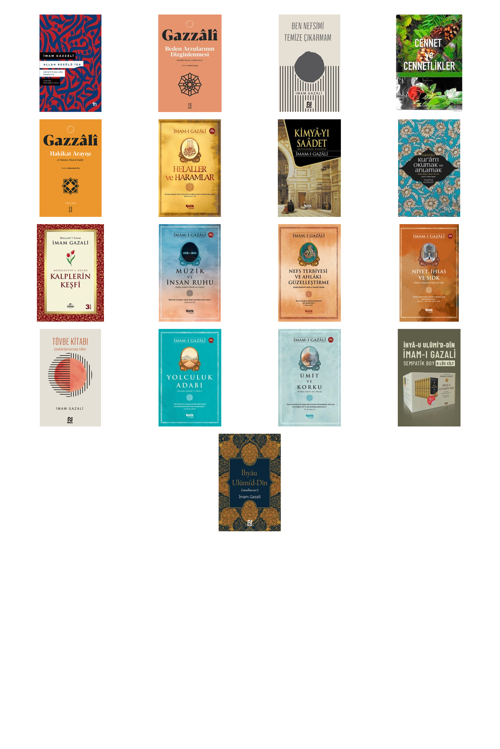 İmam Gazali Allah Resûlü İsa & Hristiyanlığa Reddiye +16 Adet Kitap Set