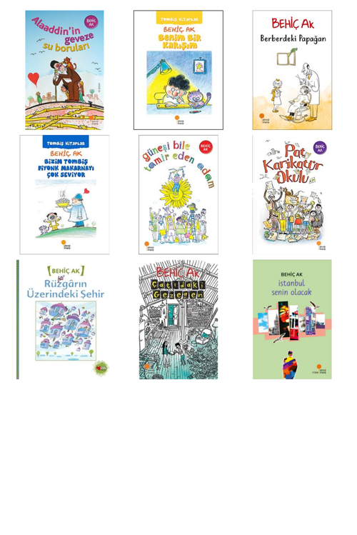 Behiç Ak Alaaddin'in Geveze Su Boruları +8 Adet Kitap Set