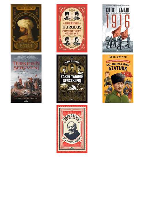 Prof. Dr. İlber Ortaylı,Şermin Yaşar Fatih Sultan Mehmed +6 Adet Kitap Set