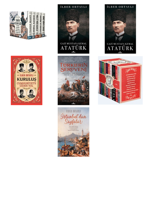 Prof. Dr. İlber Ortaylı,Şermin Yaşar Dakikalar İçinde Tarih Kitaplığı (Kutulu +6 Adet Kitap Set