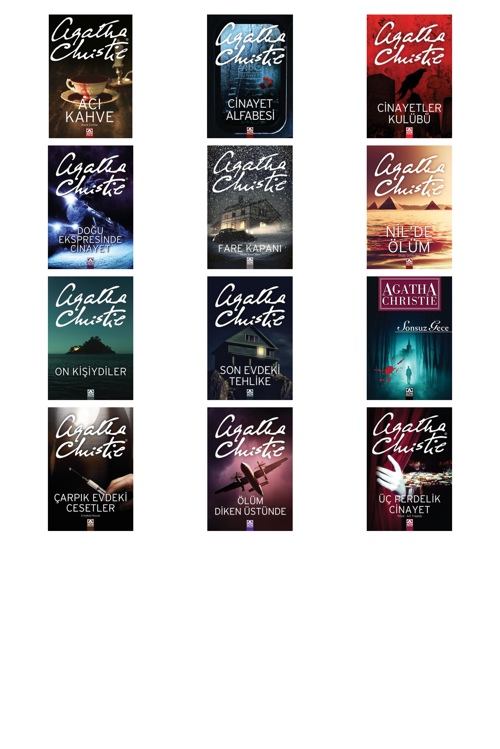 Agatha Christie Acı Kahve +11 Adet Kitap Set