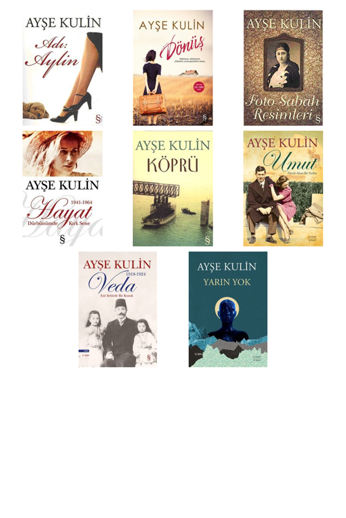 Ayşe Kulin Adı Aylin +7 Adet Kitap Set