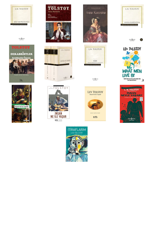 Lev N. Tolstoy Aile Mutluluğu (Karton Kapak) +12 Adet Kitap Set