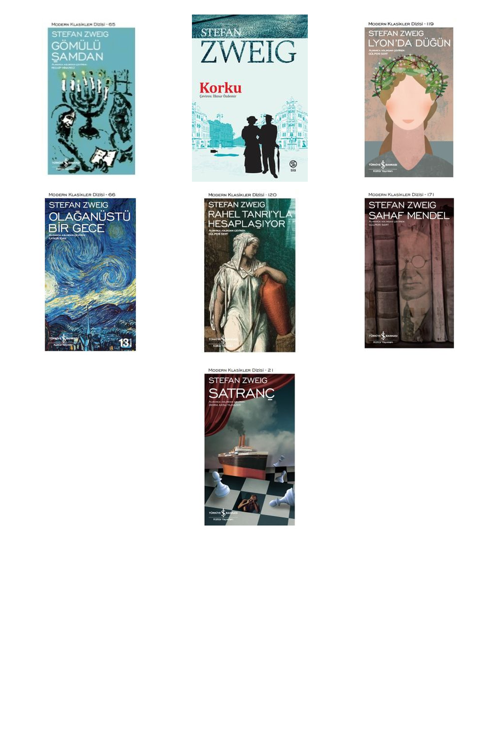 Stefan Zweig Gömülü Şamdan +6 Adet Kitap Set