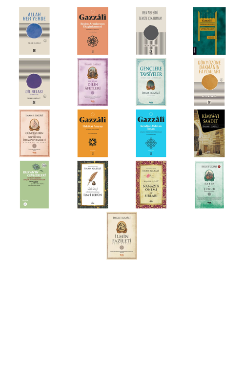 İmam Gazali Allah Her Yerde +16 Adet Kitap Set