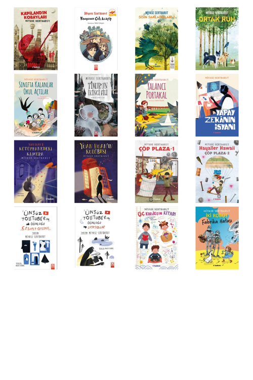 Miyase Sertbarut Kapiland'ın Kobayları +15 Adet Kitap Set