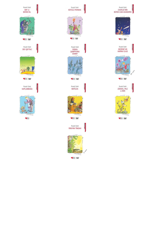 Roald Dahl Bay ve Bayan Kıl +9 Adet Kitap Set
