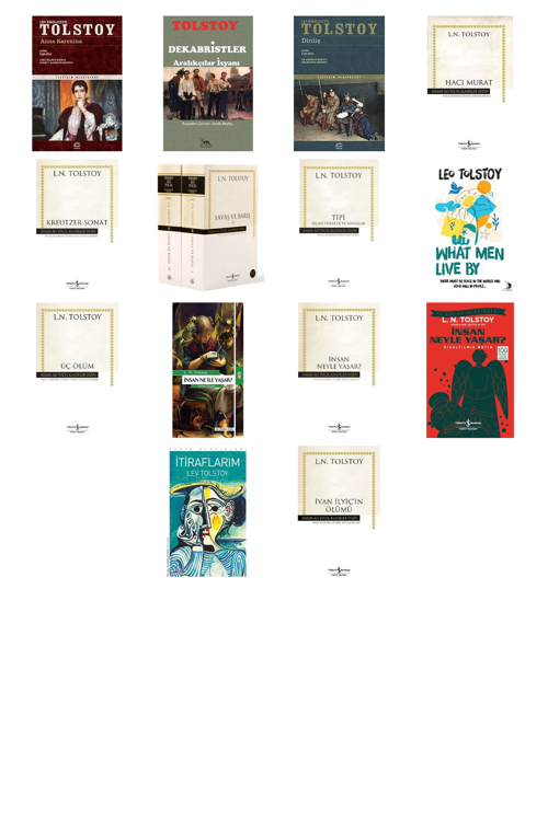 Lev N. Tolstoy Anna Karenina +13 Adet Kitap Set