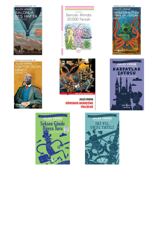 Jules Verne Balonla Beş Hafta +7 Adet Kitap Set