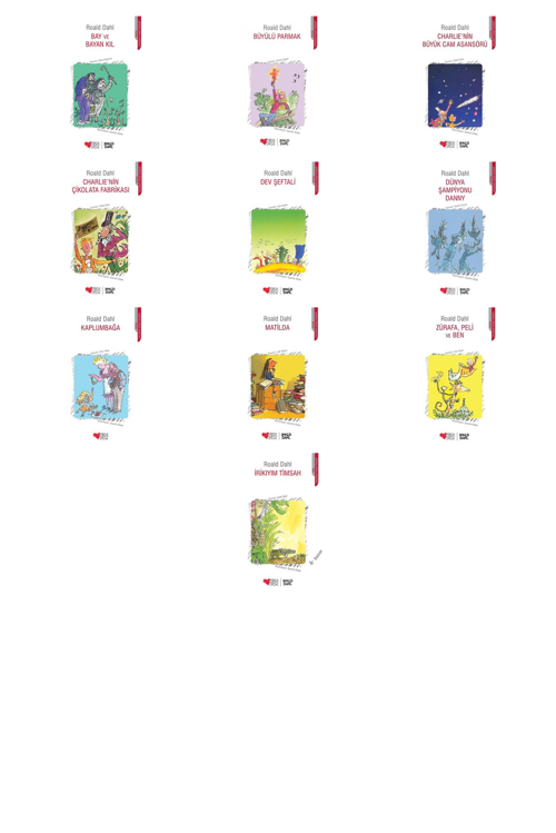 Roald Dahl Bay ve Bayan Kıl +9 Adet Kitap Set