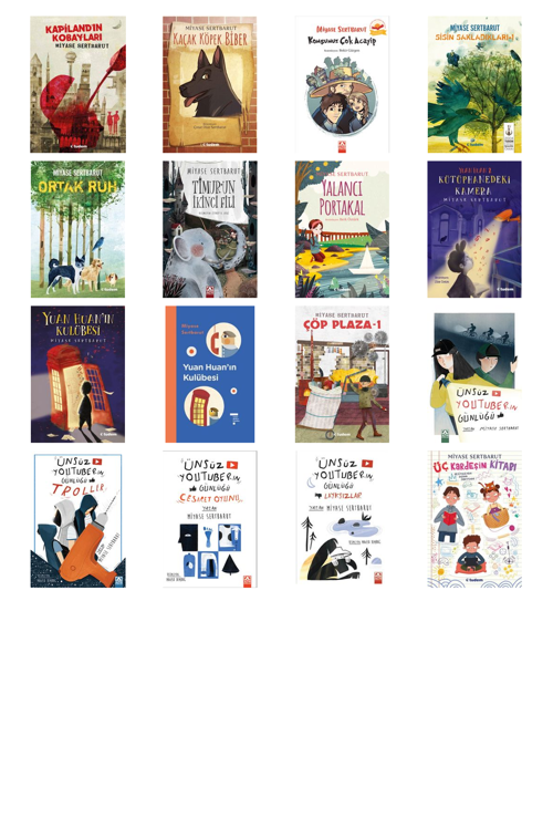 Miyase Sertbarut Kapiland'ın Kobayları +15 Adet Kitap Set