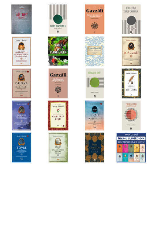 İmam Gazali Ahiret Hayatı / Ölüm - Kabir - Kıyamet +19 Adet Kitap Set