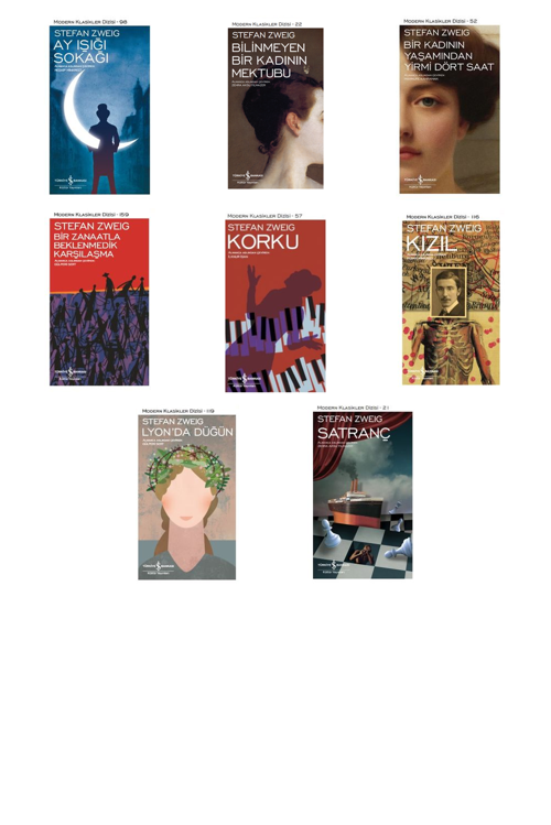 Stefan Zweig Ay Işığı Sokağı +7 Adet Kitap Set