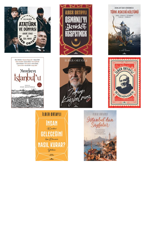 Prof. Dr. İlber Ortaylı,Şermin Yaşar Dakikalar İçinde Atatürk ve Dünyası & As +7 Adet Kitap Set
