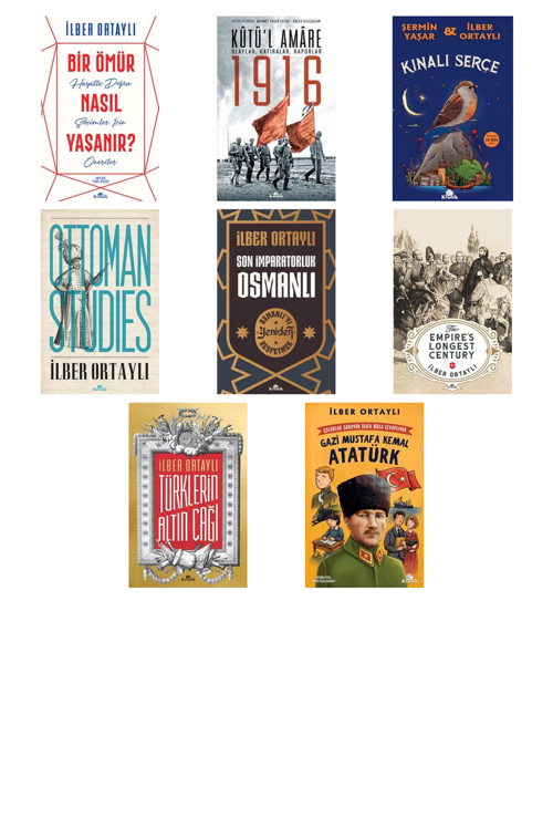 Prof. Dr. İlber Ortaylı,Şermin Yaşar Bir Ömür Nasıl Yaşanır? & Hayatta Doğru +7 Adet Kitap Set