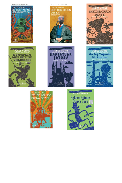 Jules Verne Denizler Altında Yirmi Bin Fersah +7 Adet Kitap Set