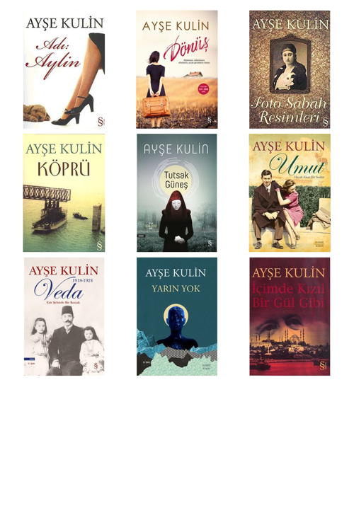 Ayşe Kulin Adı Aylin +8 Adet Kitap Set