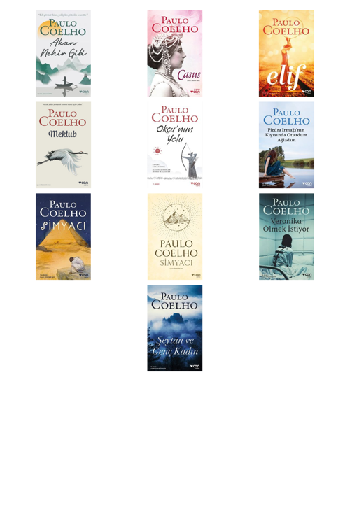 Paulo Coelho Akan Nehir Gibi +9 Adet Kitap Set
