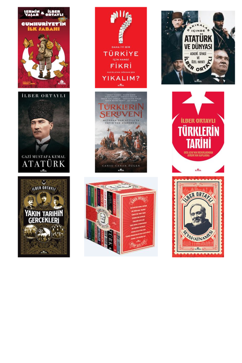 Prof. Dr. İlber Ortaylı,Şermin Yaşar Cumhuriyet'in İlk Sabahı +8 Adet Kitap Set
