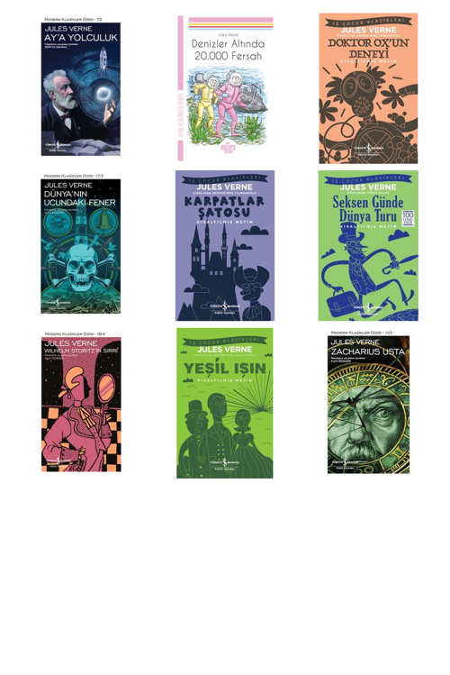 Jules Verne Ay'a Yolculuk +8 Adet Kitap Set
