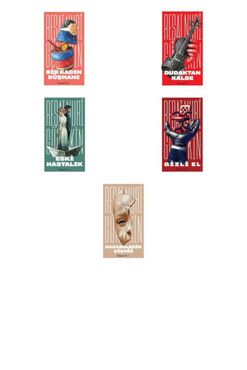 Reşat Nuri Güntekin Bir Kadın Düşmanı +4 Adet Kitap Set