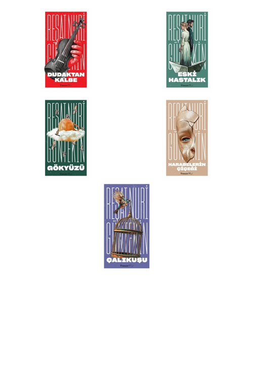Reşat Nuri Güntekin Dudaktan Kalbe +4 Adet Kitap Set