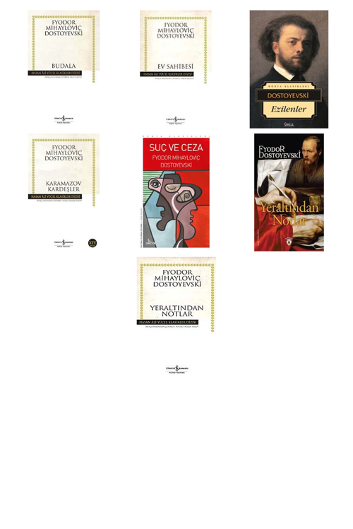 Fyodor Mihailoviç Dostoyevski Budala (Karton Kapak) +6 Adet Kitap Set