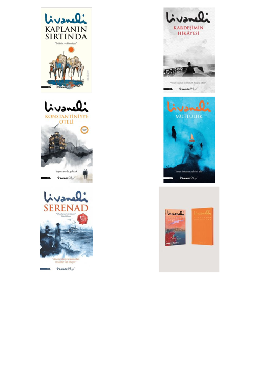 Zülfü Livaneli Kaplanın Sırtında +5 Adet Kitap Set