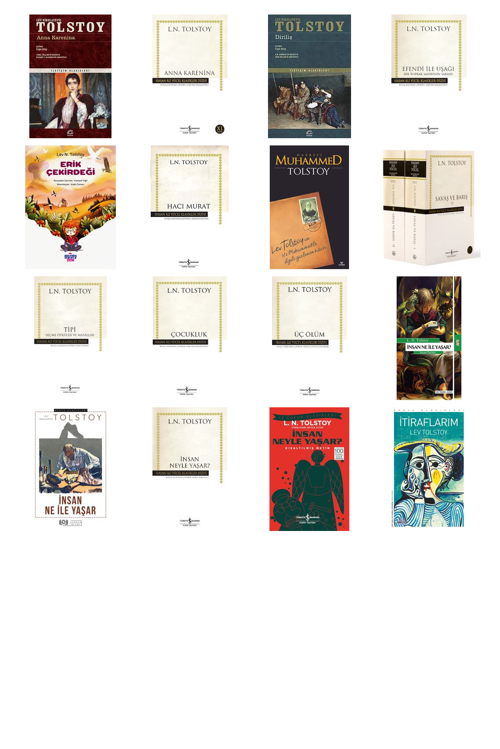 Lev N. Tolstoy Anna Karenina +15 Adet Kitap Set