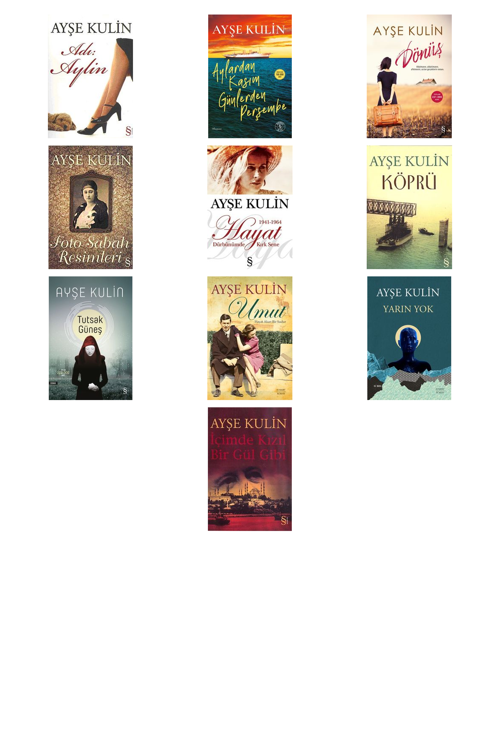 Ayşe Kulin Adı Aylin +9 Adet Kitap Set