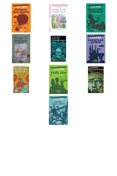Jules Verne Balonla Beş Hafta (Kısaltılmış Metin) +9 Adet Kitap Set