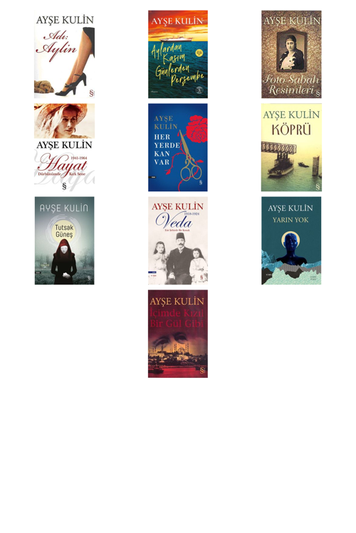 Ayşe Kulin Adı Aylin +9 Adet Kitap Set