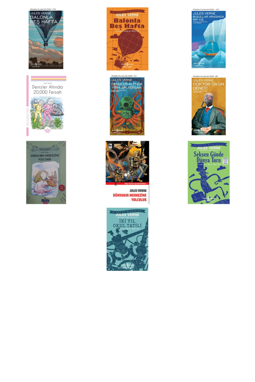 Jules Verne Balonla Beş Hafta +9 Adet Kitap Set