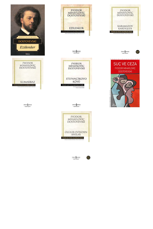 Fyodor Mihailoviç Dostoyevski Ezilenler +6 Adet Kitap Set