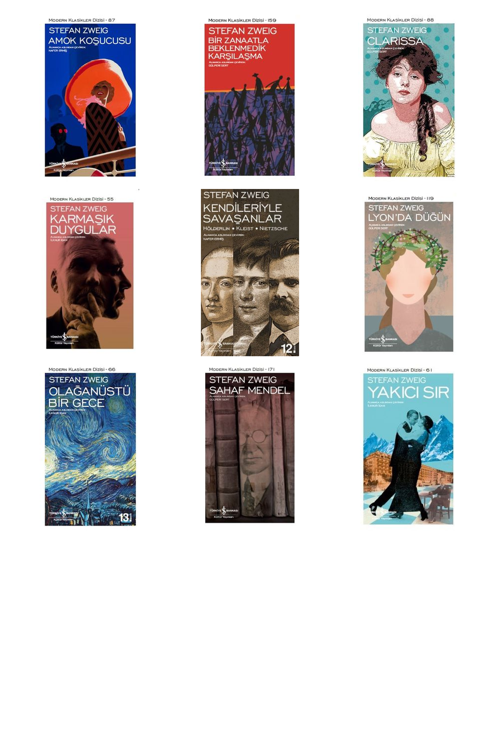 Stefan Zweig Amok Koşucusu +8 Adet Kitap Set