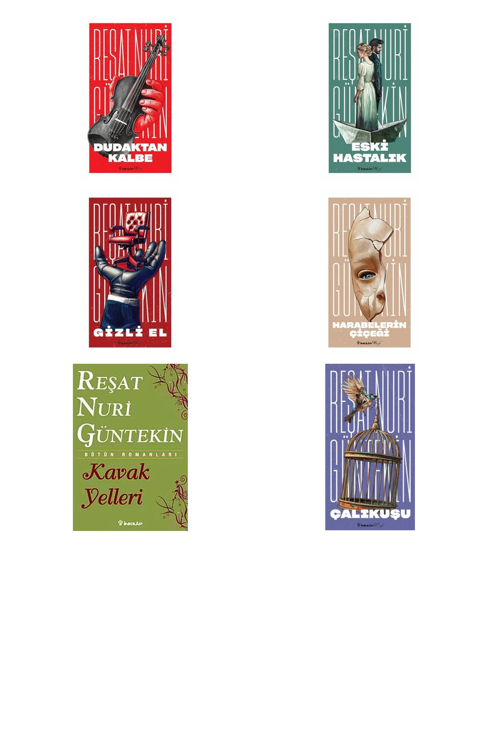 Reşat Nuri Güntekin Dudaktan Kalbe +5 Adet Kitap Set