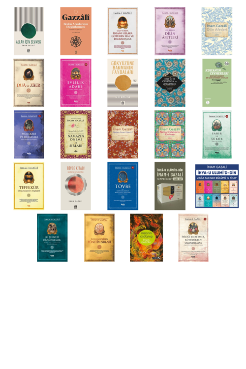 İmam Gazali Allah İçin Sevmek +23 Adet Kitap Set