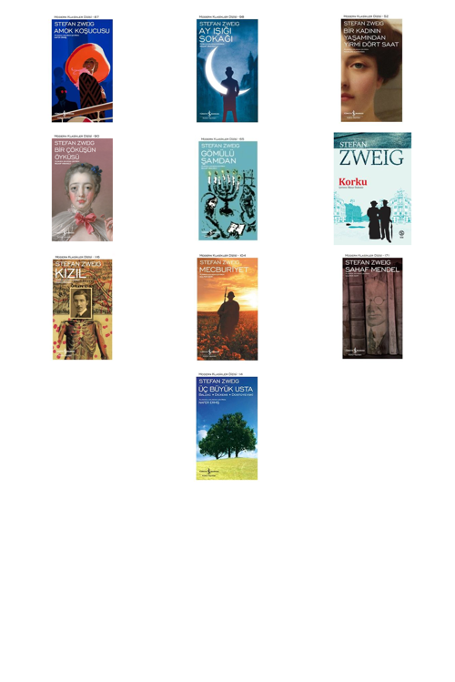 Stefan Zweig Amok Koşucusu +9 Adet Kitap Set