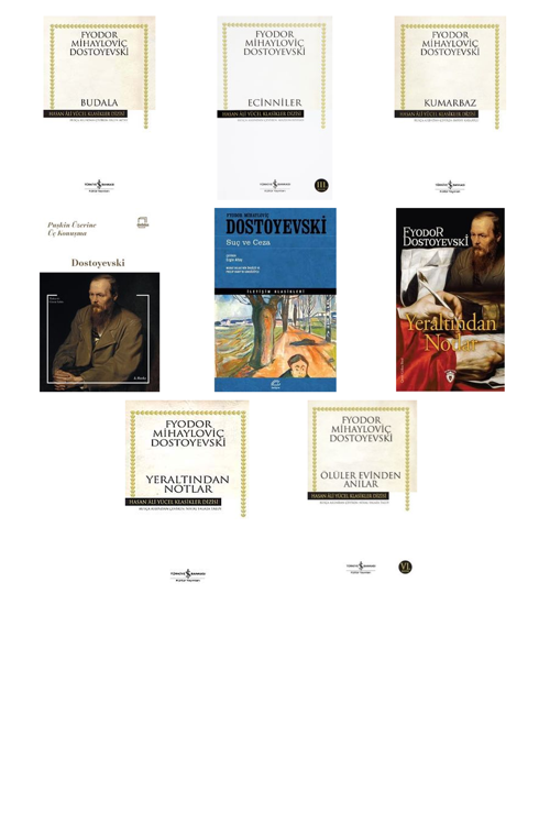 Fyodor Mihailoviç Dostoyevski Budala (Karton Kapak) +7 Adet Kitap Set