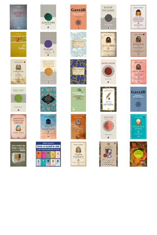 İmam Gazali Ahiret Hayatı / Ölüm - Kabir - Kıyamet +29 Adet Kitap Set