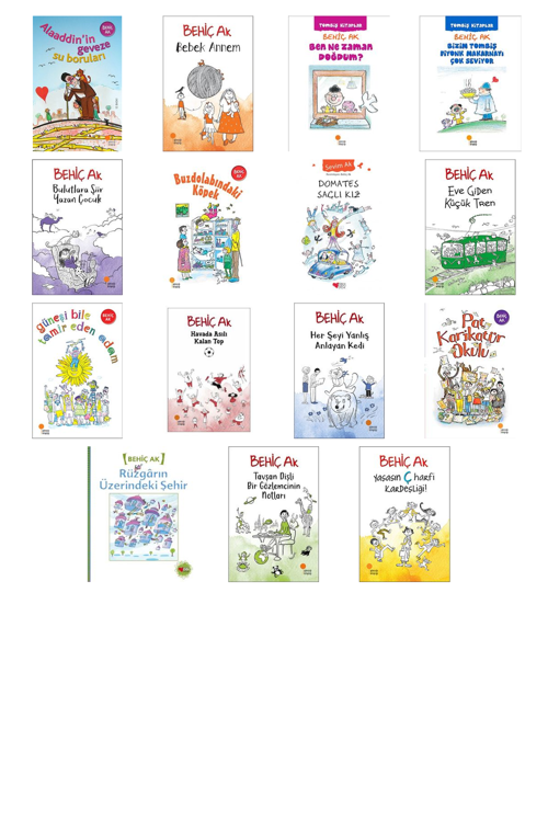 Behiç Ak Alaaddin'in Geveze Su Boruları +14 Adet Kitap Set