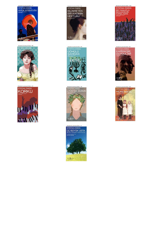 Stefan Zweig Amok Koşucusu +9 Adet Kitap Set