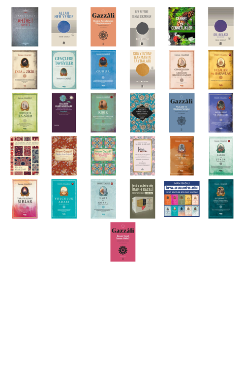 İmam Gazali Ahiret Hayatı / Ölüm - Kabir - Kıyamet +30 Adet Kitap Set
