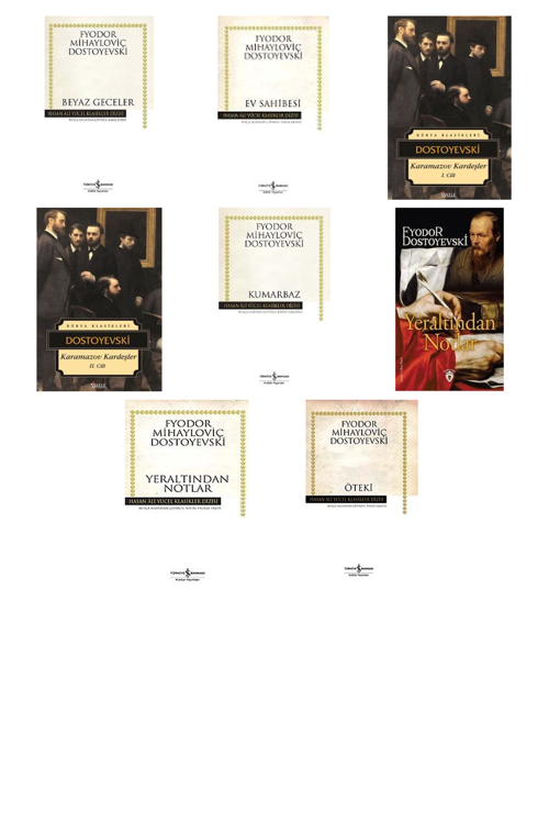 Fyodor Mihailoviç Dostoyevski Beyaz Geceler (Karton Kapak) +7 Adet Kitap Set