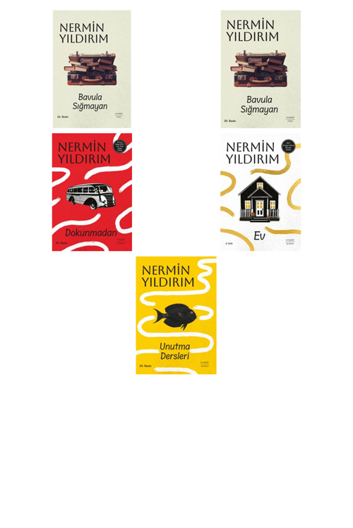 Nermin Yıldırım Bavula Sığmayan (Ciltli) +4 Adet Kitap Set